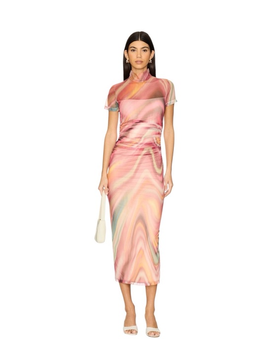 Amanda Uprichard Dresses & Skirts - Amanda Uprichard Dominique Mesh Midi Dress Alabaster XS NWT